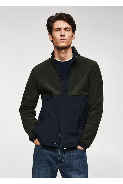MANGO Man Μπουφάν Fleece