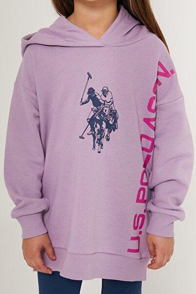 U.S. Polo Assn. Original Lilac Girl's Tracksuit Set