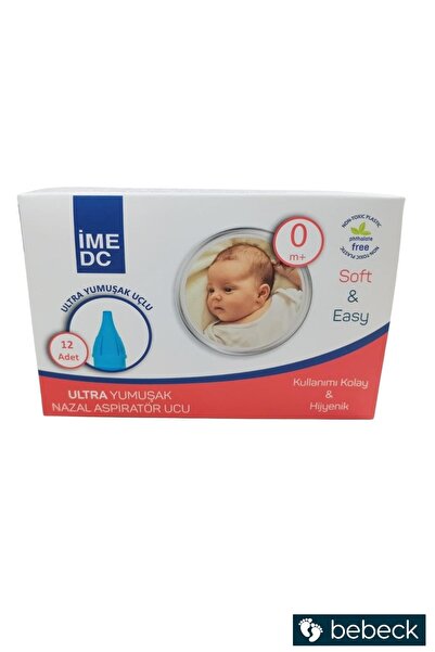 Ime-Dc İME DC Otribebe Bruno Baby Uyumlu Nazal Burun Aspiratörü Ucu 12 Adet