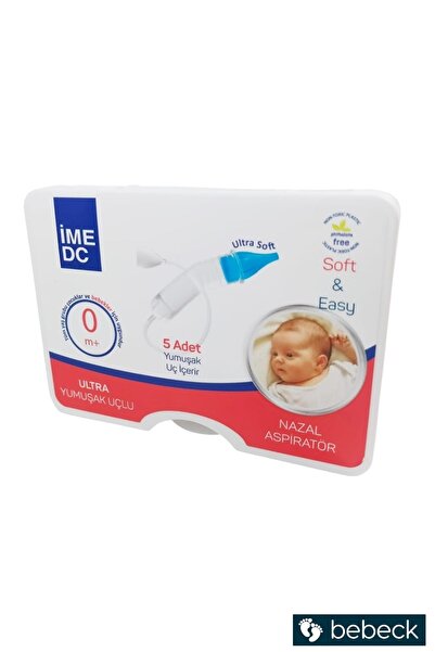 Ime-Dc İME DC Ultra Yumuşak Uçlu Burun Nazal Aspiratör Hediye 5 Yedek Uç