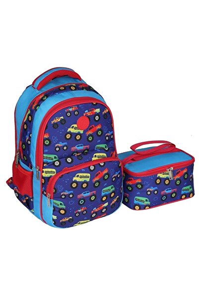 FATELLA Noul sezon Relaxion Rucsac pentru școala primară + cutie de prânz cu ...