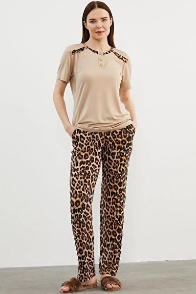 Sementa 76169 Leopard Patterned Pajama Set