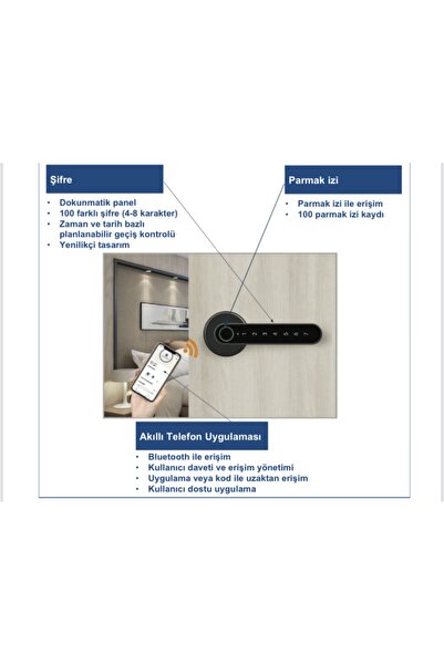 Mul-T-Lock Multlock Smart Handle - Akıllı Kapı Kolu Saten