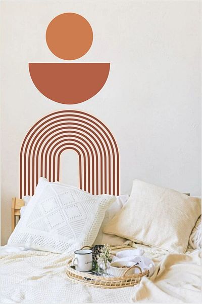 Piksel Grafik Autocolant de perete geometric boem
