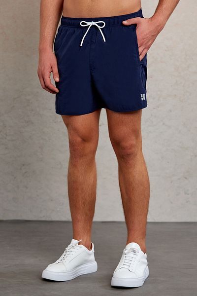 Hatemoğlu Σορτς κολύμβησης με ίσια πλαϊνή τσέπη Navy Blue Dynamic Fit