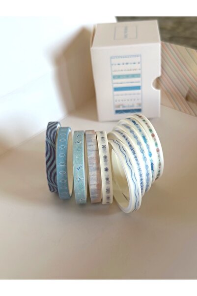 Genel Markalar 10’lu Desenli Kağıt Bant (her biri 5mmX2M) Washi Tape2 - Tamir...