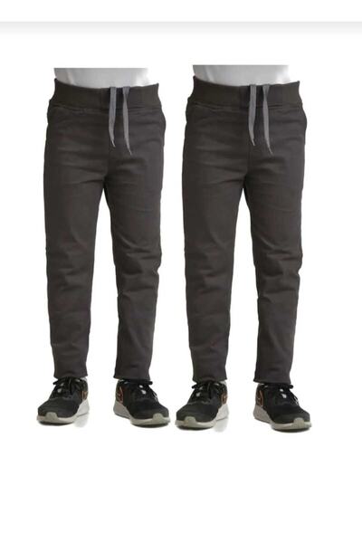 MaviMoure Unisex dvodelni dječji udobni ribljeni platneni laneni školski pant...