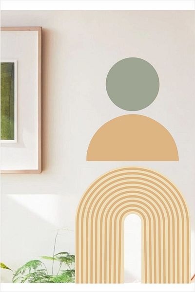Piksel Grafik Geometric Bohemian Wall Sticker