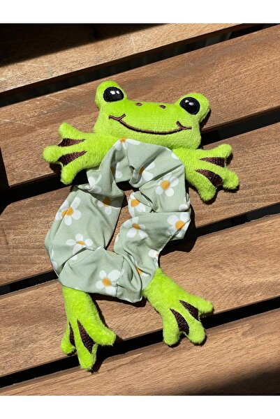 SUBU TASARIM مشبك مطاطي أخضر - مجسم ورباط SBT1696