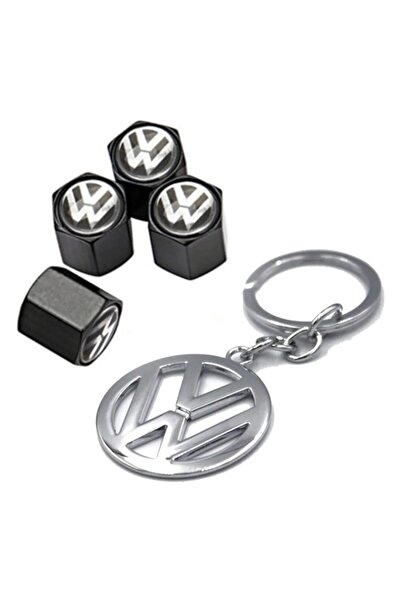 Erzline Vw Metal Sibop Kapağı Anahtarlık Seti (siyah)