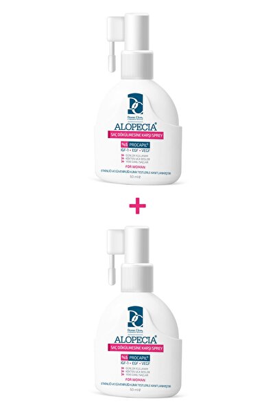 Alopecia Procapil Ve Igf Içerikli Saç Dökülmesine Karşı Kadın Saç Sprey (SERUM) 60 ml - 2'li Set