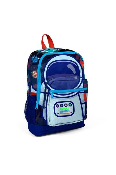 Coral High Rucsac și set de prânz pentru școală primară pentru băieți - Astronaut albastru