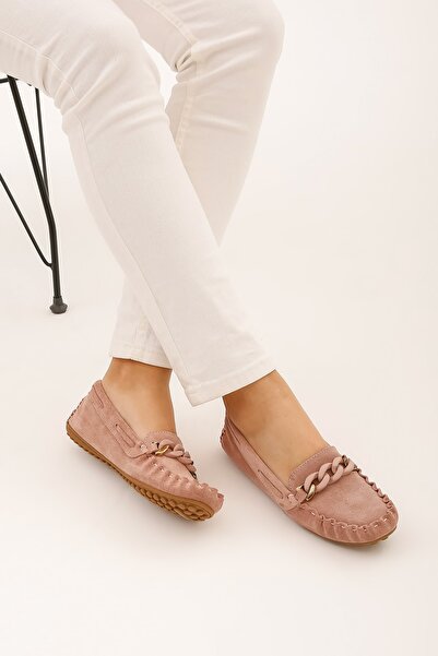 Tamer Tanca Γυναικεία παπούτσια οδήγησης από γνήσιο δέρμα 880 3004 Byn Ayk Y22