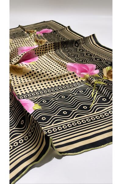 Onur Scarf - Silk Rayon Blend Square Scarf Hijab Clothing Sport Model Fashion...