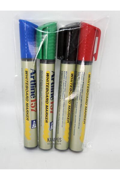 artline Artline157 Tahta Kalem Seti 4Renk Siyah-Kırmızı-Mavi-Yeşil
