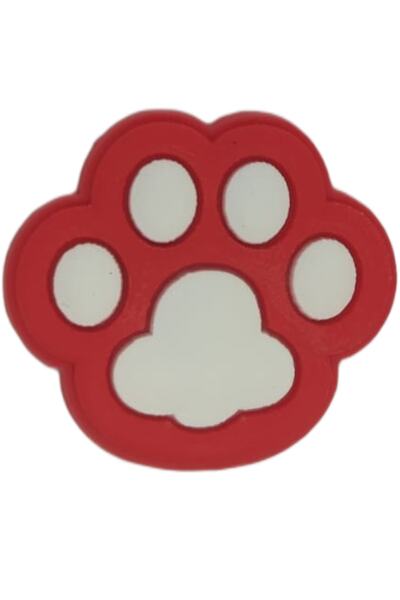 Crocs Terlik Süsü Kırmızı pati 02/kalemlik Süsü/bileklik Süsü/anahtarlık Süsü/terlik Takıları