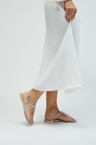 Tamer Tanca Vegane flache Sandalen für Damen 972 1808 BN SNDLT Y23