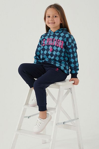 U.S. Polo Assn. ΒΑΣΗ. Σετ φόρμας Polo Assn Candy Blue Girls