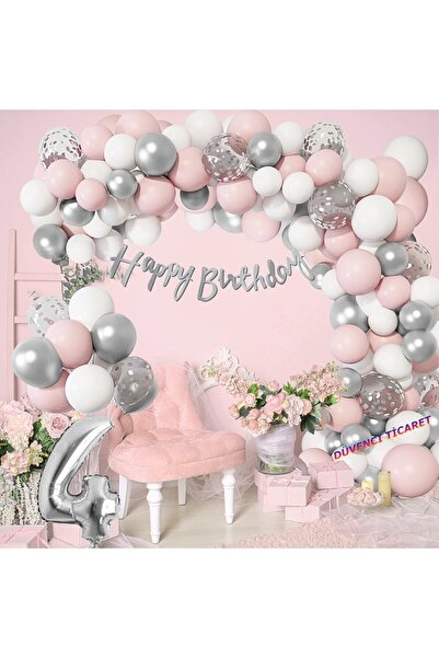 DÜVENCİ TİCARET مجموعة سلسلة بالونات عيد الميلاد الفاخرة