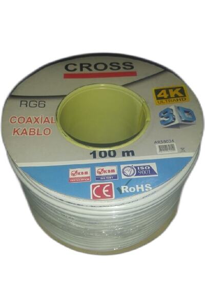Cross Çanak Anten Kablosu Rg6 U4  (64TEL)