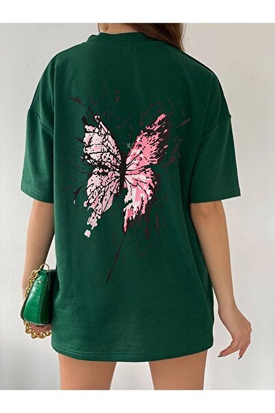 Mella&Co تي شيرت مطبوع من الأمام والخلف للجنسين