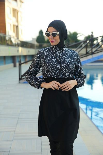 TESMAY Full Covered Testature Swimsuit