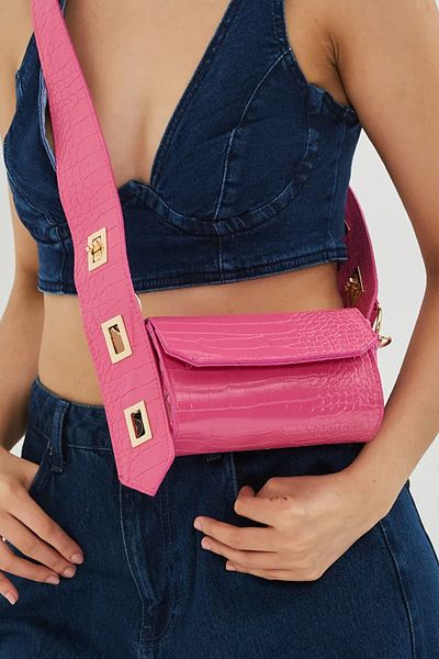 Muccibag Geantă Crossbody cu curea de blocare