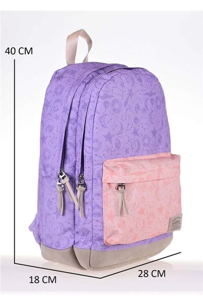 Konfores 1702 Suport anatomic pentru spate liceu și rucsac de zi cu zi liliac