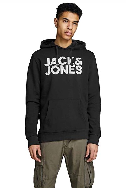 Jack & Jones Erkek Kapşonlu Sweatshirt 12152840