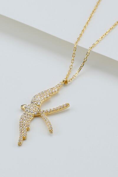 Şimal Silver 925 Ayar Gümüş Kırlangıç Kolye