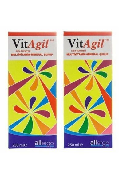 Allergo فيتاجيل شراب متعدد الفيتامينات والمعادن 250 مل 2 قطعة