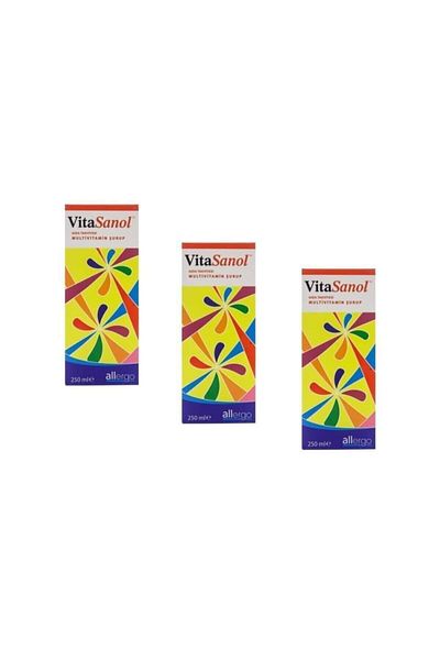 Allergo Vitasanol Food Supplement 250 ml - 3 Pieces