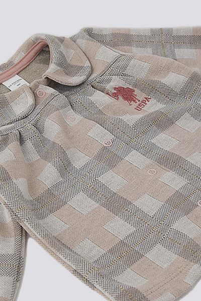 U.S. Polo Assn. U.S. Polo Assn Plaid Snap Baby Set de 2