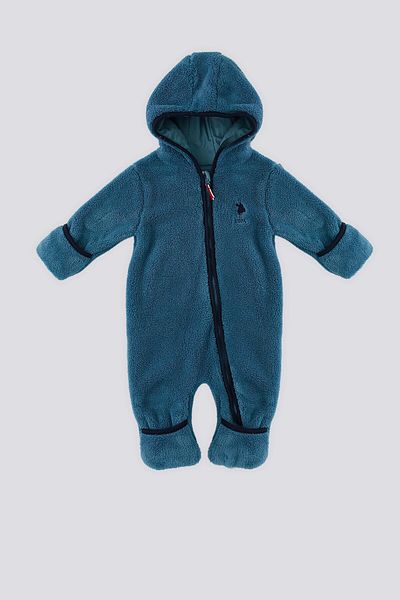 U.S. Polo Assn. BASE. Polo Assn Petrol Booties Baby Jumpsuit