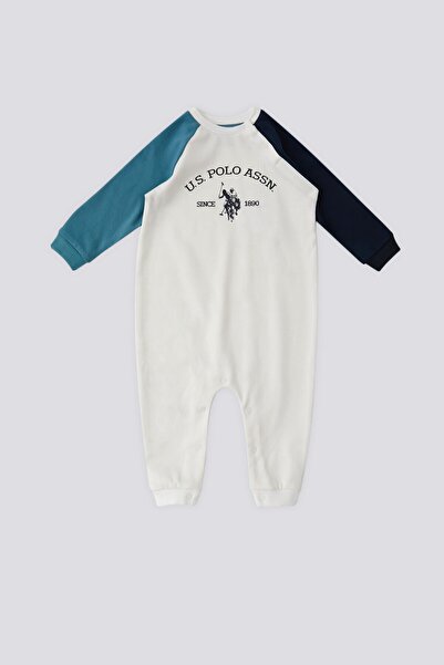 U.S. Polo Assn. U.S. Polo Assn Krem Garnili Kol Detay Bebek Tulum