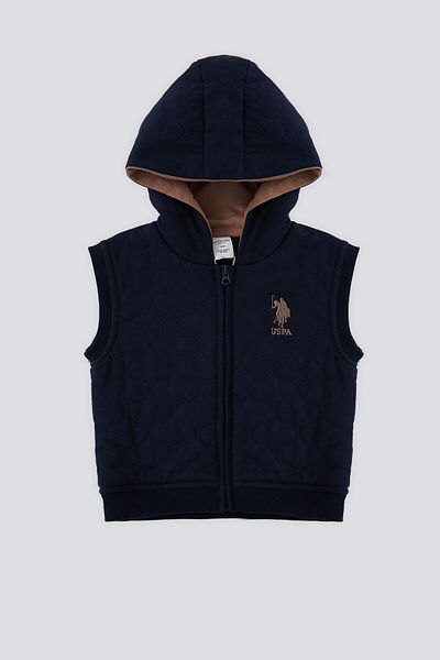U.S. Polo Assn. يو اس بولو اسن سترة أطفال باللون الأزرق الداكن