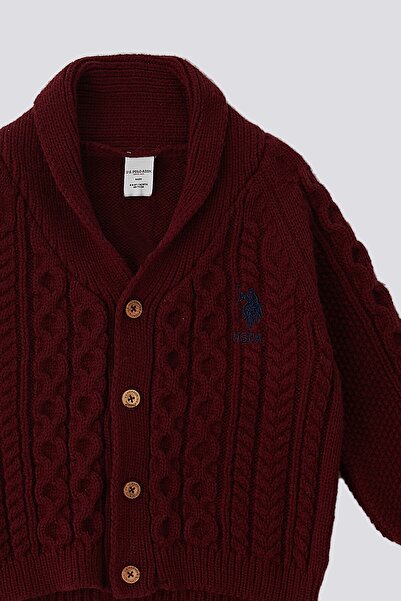 U.S. Polo Assn. U.S. Polo Assn Bordo Polo Yala Bebek Bebek Hırka