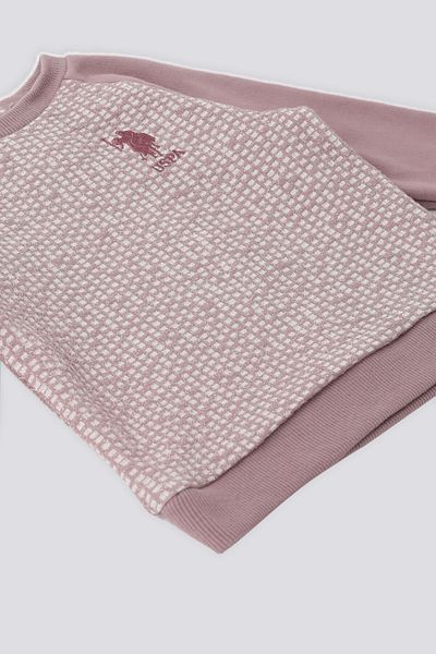 U.S. Polo Assn. U.S. Polo Assn Pink Ribbed Baby Set of 2