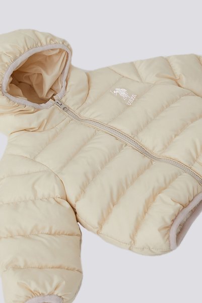 U.S. Polo Assn. U.S. Polo Assn Krem İçi Tüylü Şişme Bebek Mont