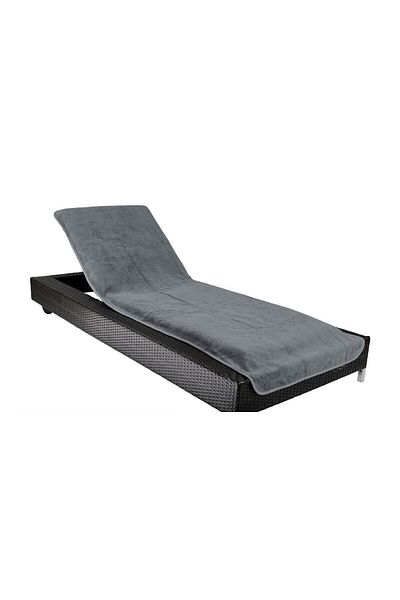 DensHaus 100% Cotton Dark Gray Anthracite Sunbed Beach Towel