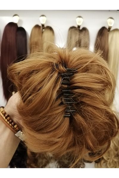 DENİZ Bun hair with pinch buckle