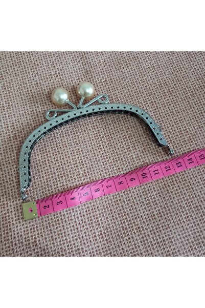 Gülistan Metal Çanta Cüzdan Bursu Klips 12cm El İşi Malzeme