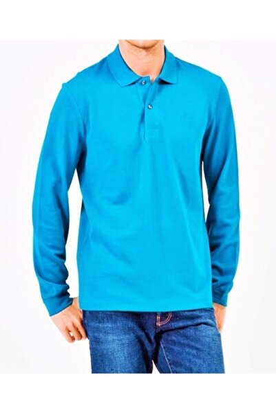 NZY Tekstil Tricou cu mânecă lungă cu mânecă lungă, albastru turcoaz, pentru ...