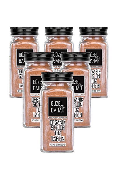 Güzel Ada Gıda Organik Seylon Toz Tarçın 6x40 gr