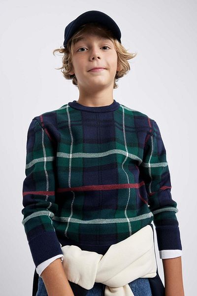 DeFacto Boy's Crew Neck Knitwear Sweater A3297a823au