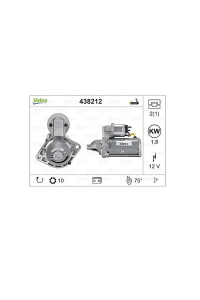 VALEO STARTER MOTOR FIORINO DOBLO CORSA C D ASTRA HJ MERIVA 1.3MJT438212