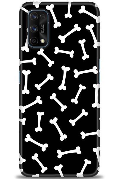 MRCİLETİSİM حافظة Realme 7 Pro مطبوعة بدقة HD - عظام + واقي شاشة كامل