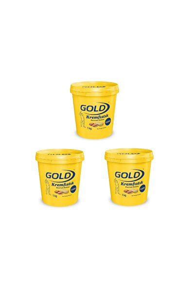 Gold Polmak Polmak Gold Krem Fıstık Yer Fıstığı Ezmesi 1 KG x 3 Adet