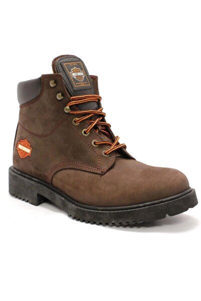 Harley Davidson 556 Mid Dark Brown Nubuk Erkek Bot