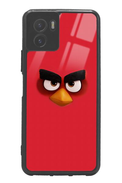 Spoyi Vivo Y15S Red Design Glossy Phone Case